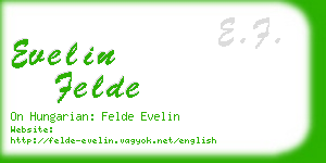 evelin felde business card